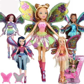 28 см Высотой Believix Fairy & Lovix Fairy Girl Doll Фигурки Героев Куклы Fairy Bloom с Классическими Игрушками для Девочек В Подарок bjd