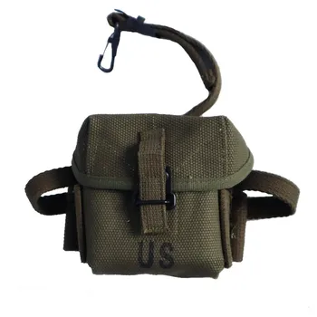 Короткий чехол M1956 в стиле ретро Второй мировой войны, армия США, Вьетнам, 20-я сумка, жесткий универсальный кошелек для боеприпасов, карман для магазина, армейский зеленый Винтаж