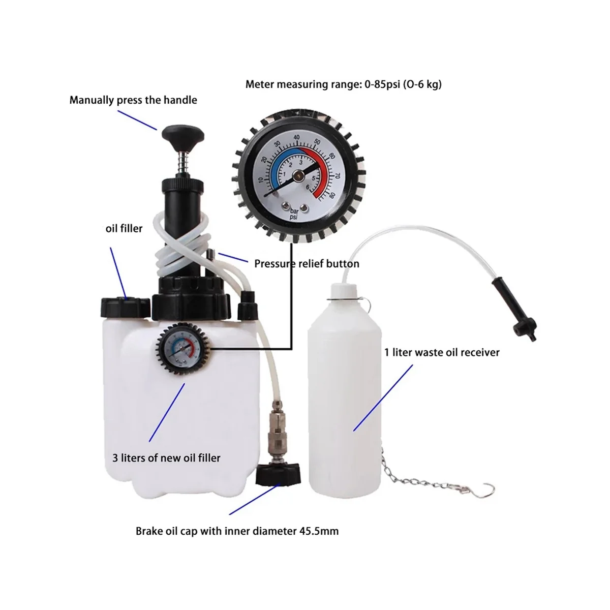 3Л Система насоса для замены трансмиссионного масла, инструмент для замены тормозной жидкости, комплект для дозирования топлива